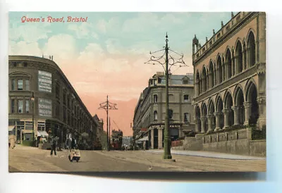 Bristol - Queen's Road Billboard For Servants' Registry - Early Postcard • $4.19