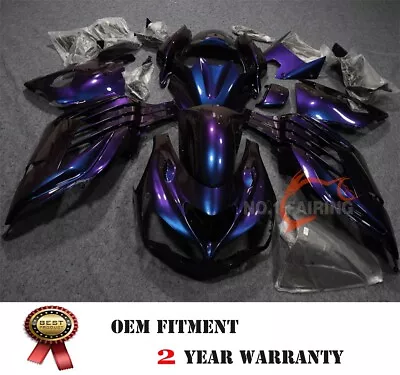 Gradient Color Blue+Purple Fairings Kit For Kawasaki Ninja ZX14R 2012-2023 Frame • $545.96