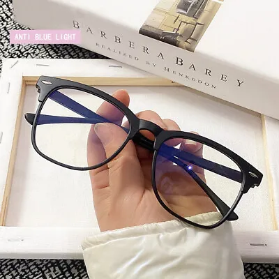 £5.99 • Buy NEW Fake Black Square Frame Geek Glasses Clear Lens UV Protection Nerd Unisex