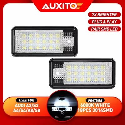 Canbus LED License Plate Light 18SMD White Tag Lamp For Audi A4 Q7 RS4 A3 A6 S4 • $11.99