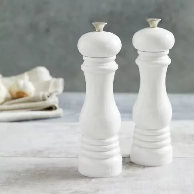 The White Company Le Creuset White Salt & Pepper Mills ~ Brand New With Tags • £54.99