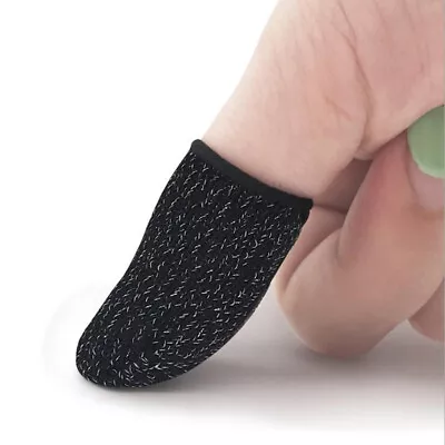 $8.58 • Buy 2-20* Spandex Non-Slip Non-Sweat Finger Sleeve For PUBG Mobile Phone Game Gloves