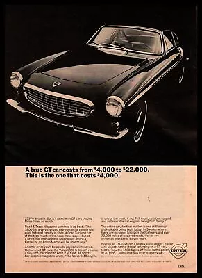 1966 Volvo 1800S Coupe B-18 Engine 27 MPG AT 70MPH $3970 Vintage GT Car Print Ad • $9.95