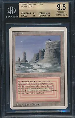 Revised Plateau BGS 9.5 Graded Magic MTG (3505) -magicgraders- • $1542