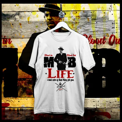 Gangster T-shirt Mob Life John Gotti Al Capone Dillinger Luciano Teflon Don New • $19.99