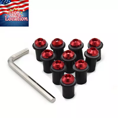 Windshield Bolts For Yamaha YZF-600 R6 2003 2004 2005 R6S 2006 2007 2008 2009 • $9.98