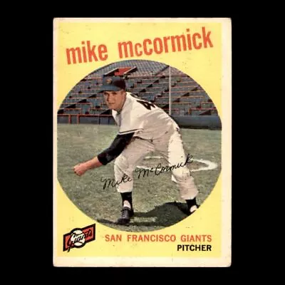 Mike McCormick 1959 Topps San Francisco Giants #148 Vintage Set Filler! • $2.99