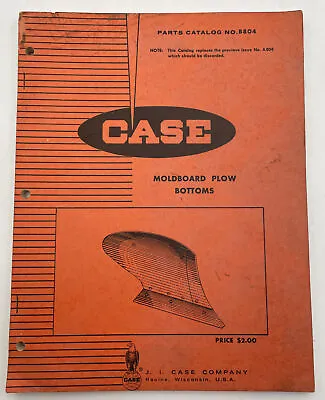 Case Moldboard Plow Bottoms Parts Catalog OEM Vintage Original Book Manual • $39.95