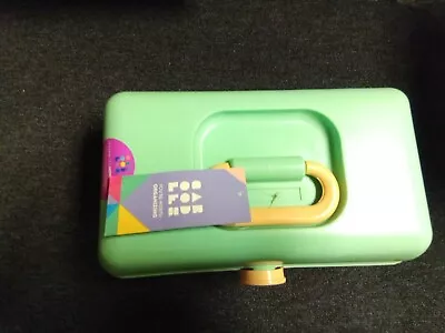 $25 • Buy Caboodles On-The-Go Girl Sea Foam Lid & Lavender Base Vintage Case