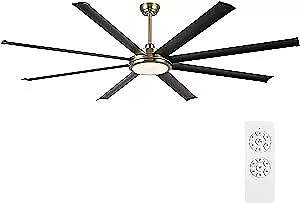  80  Ceiling Fan With Lights And Remote Brass And Black Ceiling Fan With 3  • $460.49