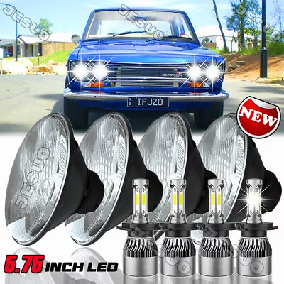 4Pcs For Datsun 620 Pickup 1972-1974 DOT 5-3/4 5.75  Inch H4 LED Headlights • $119.99