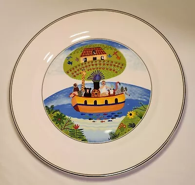 VTG Dinner Plate Villeroy Boch Noah's Ark Scene Laplau 2 Naif Luxembough • $16.99