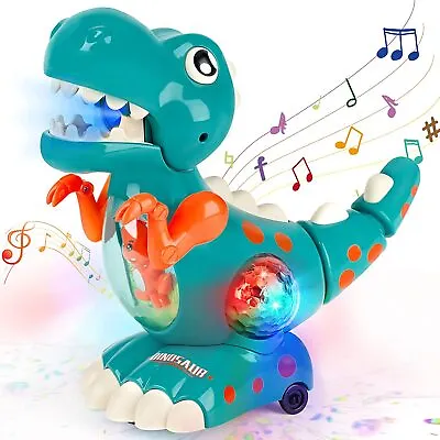 Baby Toys Musical Light Crawling Walking Dinosaur Toys For Boy Girl 12 24 Month • £10.89