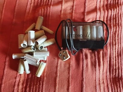 £30 • Buy Vintage Carmen Heated Hair Curlers Danish Design 31 Rollers