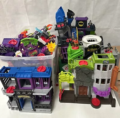 Imaginext BATMAN - JOKER & Gotham City Joblot With Figures #250 • £14.95