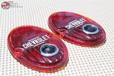 33-36 Chevy Car Pair Of Rear Taillight Tail Light Lamp Blue Dot Jewel Lenses • $75.05