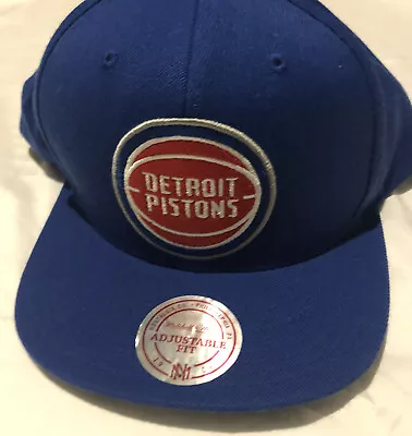 Mitchell & Ness Detroit Pistons The League NBA Baseball Cap Hat - Blue • £14.99