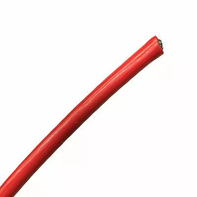 Red Vinyl Coated Galvanized Steel Utility Cable 1/8 - 3/16 7x19 1 - 70 Ft Coil • $26