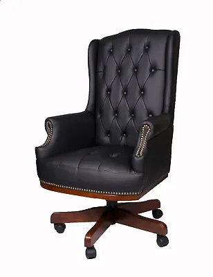 Managers Directors Captain Leather High Back Desk Office Computer Chair Furntiur • £249