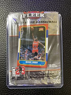 2006-07 FLEER BASKETBALL Pack Empty Wrapper Find MICHAEL JORDAN 1986 ROOKIE Rare • $15.99