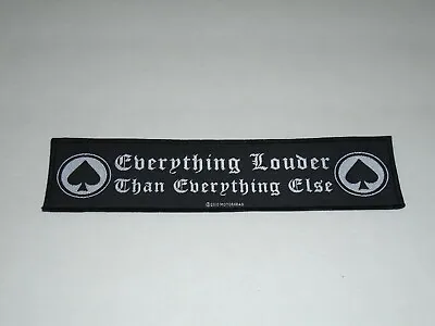 Motorhead Everything Louder Woven Patch  • $8.99