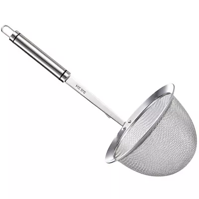 Stainless Steel Pasta Basket Kitchen Strainer Mesh Spoon Ladle-MD • £10.95