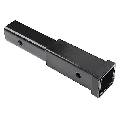 Black 2'' Receiver Trailer Hitch Tube Adapter Extension 5/8  Pin Hole 4000lbs • $19.99