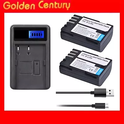 2.6Ah Battery X 2 + USB LCD Charger For Pentax D-LI90K-3 K-5 K-5 II K-7 • $58.98