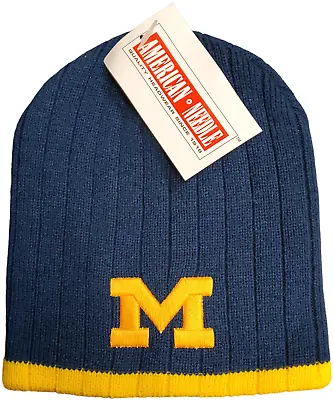 Michigan Wolverines Skull Knit Hat Egg Head • $19.99