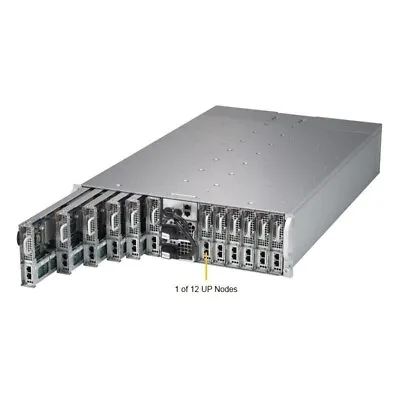 Supermicro 3U High Density 12 Node 5039MS-H12TRF Server X11SSE-F  3.7Ghz V6 32GB • $3150
