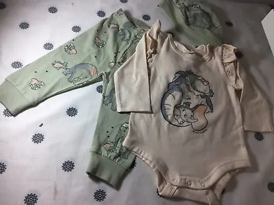 Baby Girl Disney Dumbo 3 Piece Outfit - Size 00 - BNWT • $15
