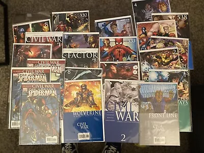 Marvel Civil War Comics Lot - 64 Total • $275