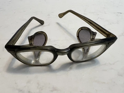 $29.99 • Buy VINTAGE BI Safety Glasses 5 3/4 With Side Shields  1950'S/1960'S UNISEX