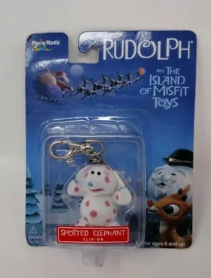 Rare Rudolph The Island Of Misfit Toys Spotted Elephant Ornament ClipOn 2000 NEW • $99.99