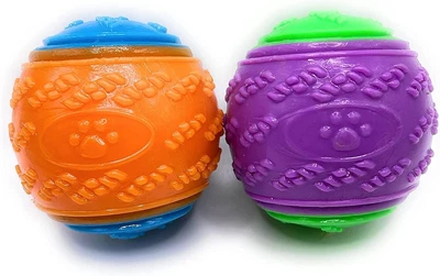£5.08 • Buy GENUINE 2 X  Scooby Doo Balls Durable Squeaky Dog Ball Toys - CHEAPEST UK SELLER