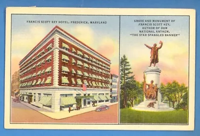 Maryland - Frederick Francis Scott Key Hotel Pc. Used 596 • $1