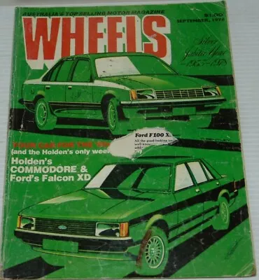 Vintage Australian Car Magazine- Wheels September 1978 Commodore XD Falcon • $10