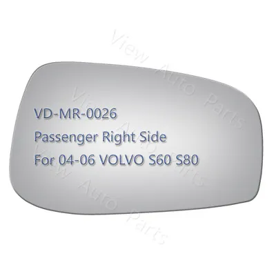 Mirror Glass+Adhesive For 2004-2006 Volvo S60 S80 V70 Passenger Right Side RH • $13.85