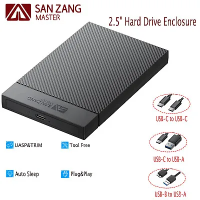 USB 3.1 Gen 1 To SATA III Type C 2.5  Inch Hard Drive HDD SDD Enclosure 6Gbps • $9.99