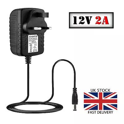 12V 1A/2A/5A DC UK Plug Power Supply Adapter Transformer For LED Strips CCTV UK • £2.70