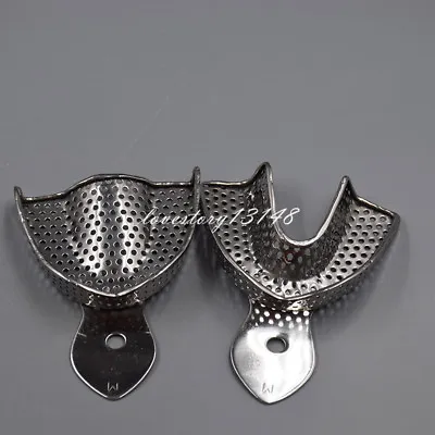 S/M/L Dental Autoclavable Metal Impression Trays Perforated Stainless Steel • $6.64