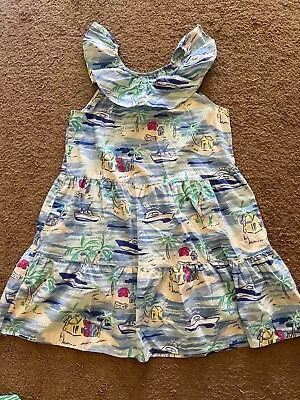 EUC Vineyard Vines Target Girls Sleeveless Scoop Neck Ruffle Dress Sz L (10/12) • $4.99