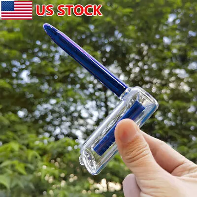 5 Inch Hammer Hookah Glass Bong Water Pipe Hand Pipe Smoking Pipe Bong Bubbler • $11.99