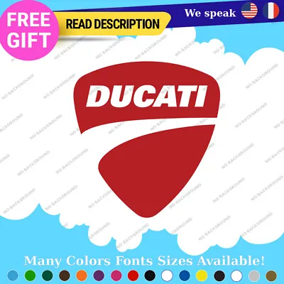 Fits Ducati Stickers Decals Vinyl  Moto Bike Monster Fuel Tank Motorcycle Corse • $5.57