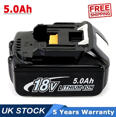 For Makita BL1850 18Volt 5.0Ah LXT Li-Ion Cordless Battery BL1860 BL1830 BL1840 • £17.89