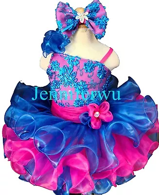 Jenniferwu Baby Girl Dress Princess Wedding Party Handmade Pageant Dress 18-24M • $15.99