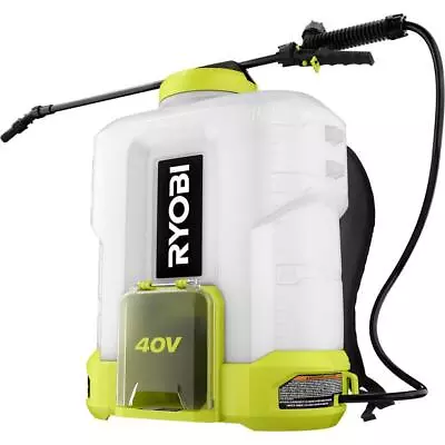 RYOBI Backpack Chemical Sprayer 4 Gal. 40V Cordless Adjustable Tip (Tool Only) • $179.17