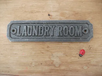 £7.99 • Buy Laundry Room - Door Sign ~ Cast Iron