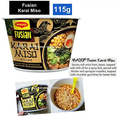 Instant Noodle Ready Meals Cup Karai Miso Japan Maggi Fusian MUST TRY NEW • $46.76