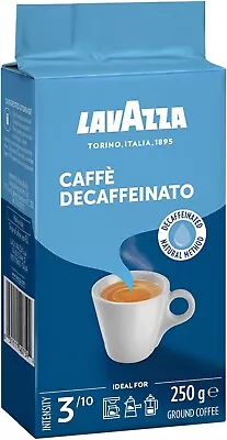 Lavazza Caffe Decaffeinated Ground Coffee Arabica And Robusta Medium Roast Pac • $15